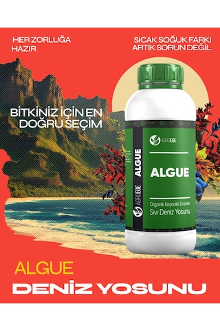 Agroege İthal Sıvı Deniz Yosunu Algue Gübre 1 LT