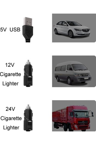 F611 Döndürülebilir Çok Açılı Hava Beslemeli Araba Sessiz Fanı 12v Çakmak