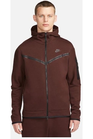 Sportswear Tech Fleece Hoodie Erkek Sweatshirt Cu4489-227 Kahverengi