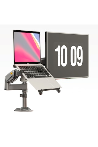 Nb H180-fp2 Amortisörlü 17-27 " Monitör Tutucu Ve 10-17"laptop St