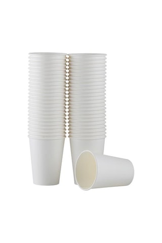 Huhtamaki Karton Bardak 12 Oz 300 Ml 50 Adet - Beyaz Beyaz