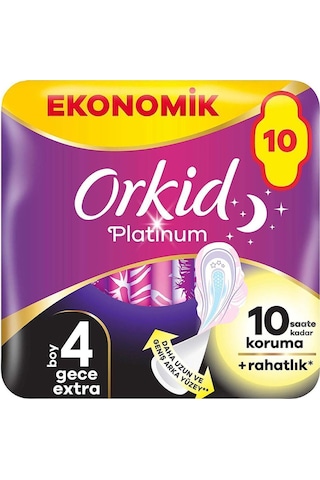 Platinum Gece Ekstra Boy 4 10 Adet Hijyenik Ped