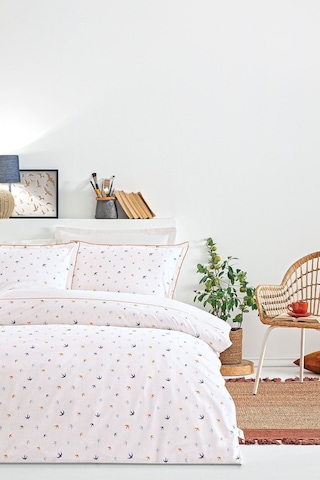 Puffy Ruth Çift Kişilik Ranforce Nevresim Seti - Mavi