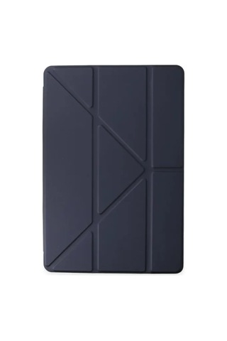 Jenerik Apple İpad Pro 12.9 2021 Kılıf Kalemlikli Mars Tablet Kılıfı - Lacivert