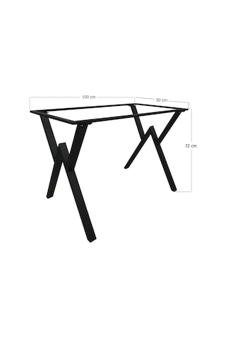 İremmetal Retro Metal Masa Ayak - X Ayak (50X100Cm Çerçeve )