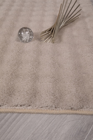 Bubble Oval Yumuşak Peluş Kaymaz Salon Oturma Odası Balkon Halısı Yolluk Bej