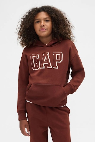 Gap Logo Relaxed Erkek Çocuk Kahverengi Sweatshirt-9496 Kahverengi
