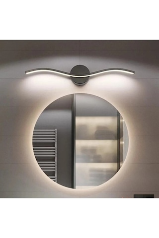 Wave Aplik Siyah Modern Tasarım - Hol - Banyo - Mutfak - Salon - Yatak Odası Gün Işığı Led Aplik Siyah
