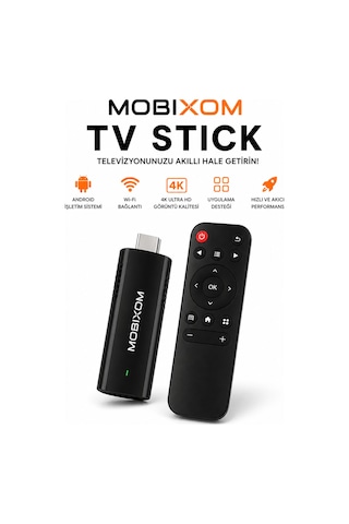 Android Tv Stick 4k Ultra Hd Wifi Smart Tv Stick Kumandalı Hdmı Medya Oynatıcı