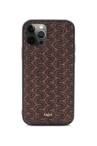 Kajsa Apple Uyumlu iPhone 12 Pro Max Kılıf Kajsa Glamorous Serisi Waterfall Pattern Kapak ZORE-219012
