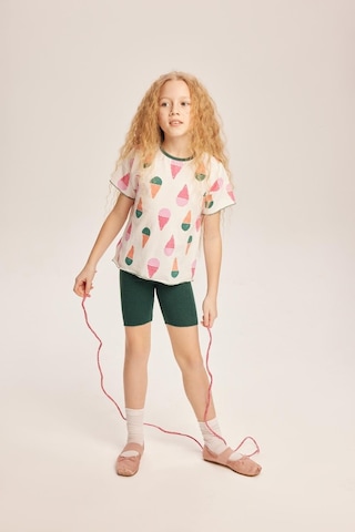 Luess Kız Çocuk Dondurma Desenli İkili Takım-yeşil Yeşil