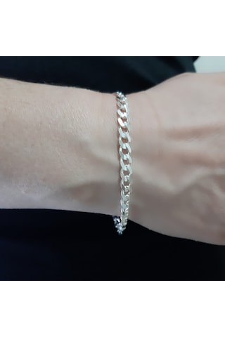 925 Ayar Gümüş Gurmet Model Erkek Bileklik 5.2 Mm