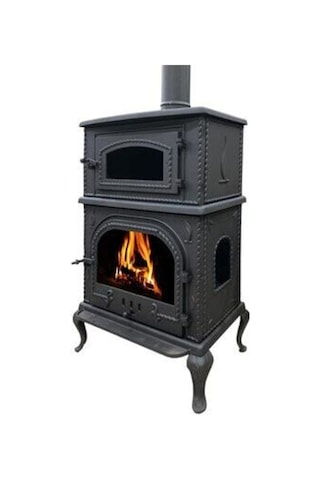 TDS Optima Dik Fırın Yanları Camlı Döküm Kuzine