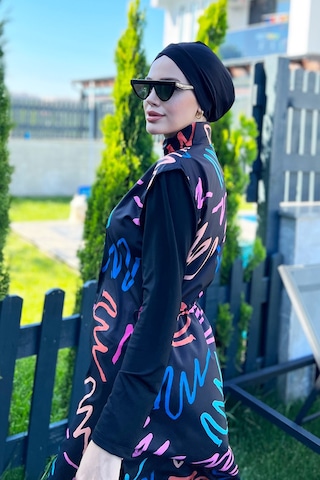 Tam Kapalı Mayo Remsa Mayo R4402 Neon Siyah