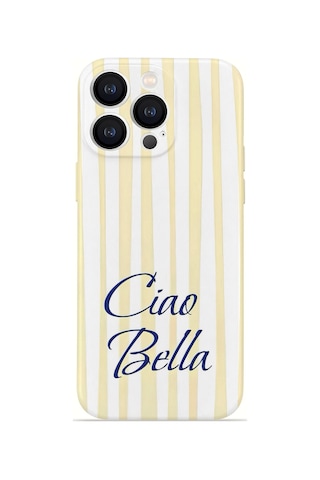 Apple iPhone Uyumlu 14 Pro Max Vorian İnce Kamera Korumalı Mika Kılıf Ciao Bella Lemon Ciao Bella Lemon Mika