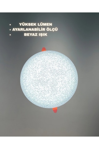 K2 Kdl511 Ayarlanabilir Kristal Sıva Altı Led Panel 36w Beyaz Işık Beyaz
