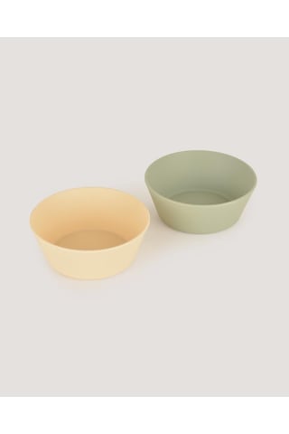 Let's Be Child 2'li Yuvarlak Kase Sage Green-vanillia