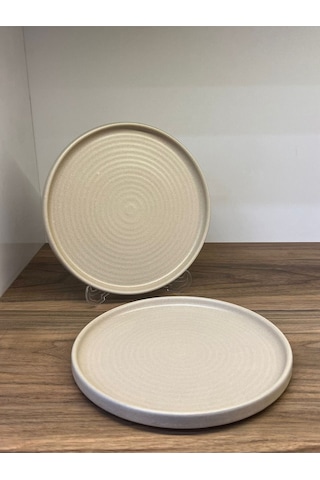 2'li Mirage Ripple Düz Tabak 21 Cm Ervis-sunum-kahvaltı-peynir-şarküteri Çok Amaçlı Gourmet Tabak Çok Renkli
