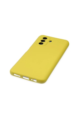 Uray Store Huawei Nova Y70 Kılıf Nano İçi Kadife Silikon - Sarı