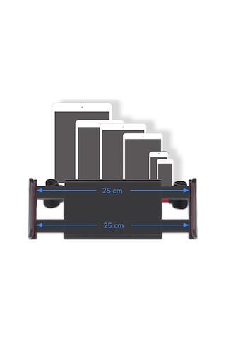 Oto Koltuk Arkası Telefon Tablet Tutucu Ayarlanabilir 360 Derece Dönebilen Pratik Stand 5365 Çok Renkli
