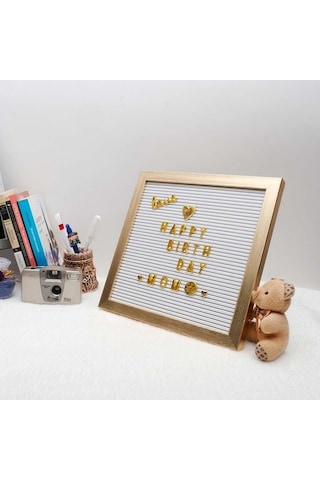 Gold Yazı Panosu Mesaj Tahtası, 121 Harf Karakterli