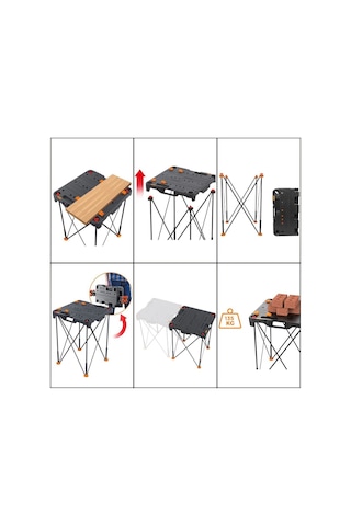 Worx Wx066 Çok Fonksiyonlu Katlanabilir Çalışma Tezgâhı Fr Wx066