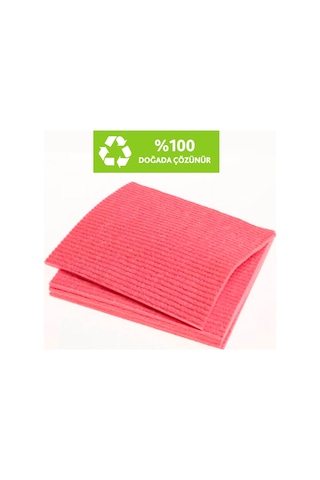 Vileda Sünger Bez Pembe 3'lü 18 x 20 CM