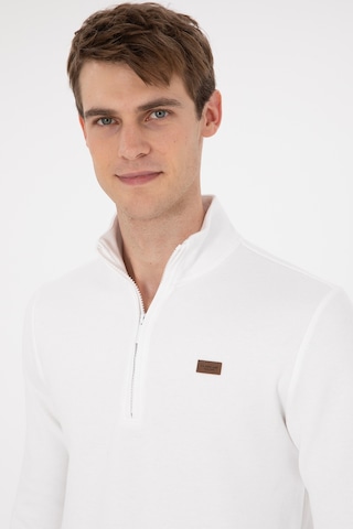 U.s. Polo Assn. Erkek Ekru Sweatshirt 50298243-vr019 Ekru
