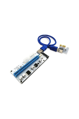 Pcı-E 1X To 16X Usb 3.0 Riser Yükseltici Kart 4748A Uzatma Btc Et