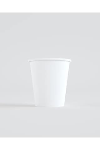 8 Oz Single Beyaz Karton Bardak 25 Li 07 Beyaz