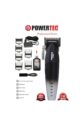 Powertec TR-4100 Profesyonel Saç Sakal Tıraş Makinesi