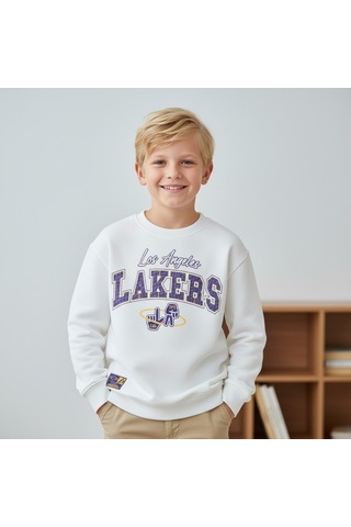 Seabubbles Lakers Çocuk Sweatshirt St09535 BEYAZ