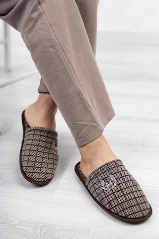 Modafrato Motif Erkek Ev Terliği 3'lü 001