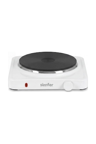 Simfer HP1500W Beyaz Hot Plate Tek Gözü Elektrikli Ocak