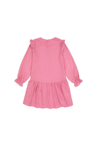 U.s. Polo Assn. Kız Çocuk Koyu Pembe Elbise Dokuma 50317630-vr167 Koyu Pembe