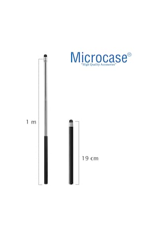 Teleskopik Stylus Akıllı Tahta Sunum Kalemi 100 cm AL3458 Siyah