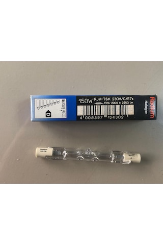 2 Adet Radium Çubuk Halojen Lamba 150w 2500 Lümen 78mm