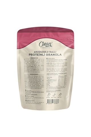 Clean Powders Meyveli & Ballı Protein Granola 300 Gr - Ahududu-bal