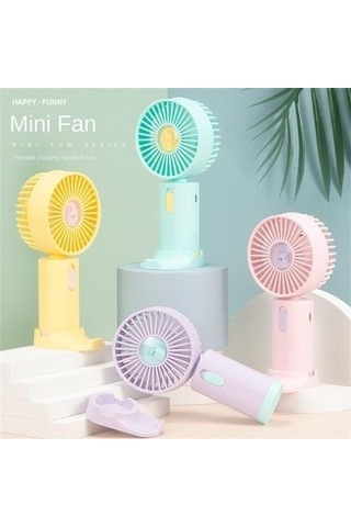 High Quality Shoe Bag 500 Ma Plastik El Fan, Yüksek Rüzgar Şarj Edilebilir, Öğrenci Yurtta Taşınabilir Basit Küçük Fan Için Uygun B8cxkk Sarı