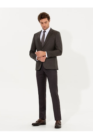 Cacharel Bordo Slim Fit Kumaş Pantolon Kırmızı