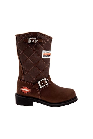 Harley Davidson Laconıa 644 Hakiki Deri Unisex Bot Kahverengi