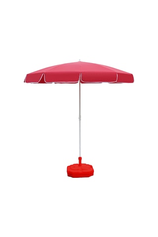 Ods Plaj Şemsiyesi 180/8 Bidonlu - Kırmızı Kırmızı