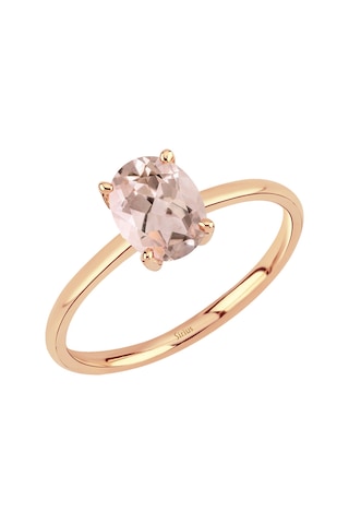 Sirius Oval Morganite Taşlı Esila Yüzük 0802r0050