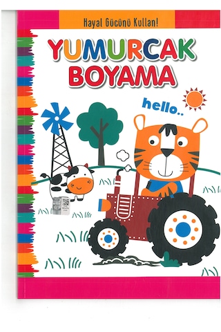 4e Boyama Kitabı Yumurcak Siyah Beyaz 64 Syf Tratör Karatay Yay.