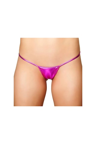 Asilsen Desire İn Motion Lame Fantezi Kadın Parlak G String Tanga Pembe