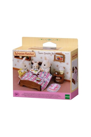 Sylvanian Families 5019 Yarı Çift Kişilik Yatak Oyuncak Bebek Ve Aksesuarlar Abanoz - Beyaz