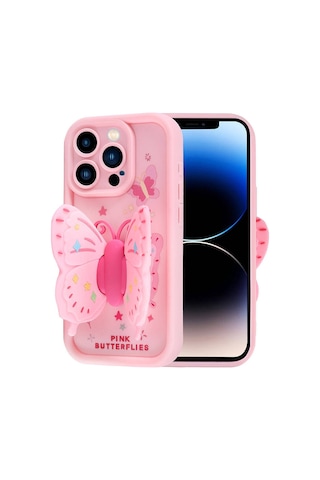 Apple Uyumlu iPhone 14 Pro Kılıf Kamera Korumalı Figür Tasarımlı Kapya Kapak