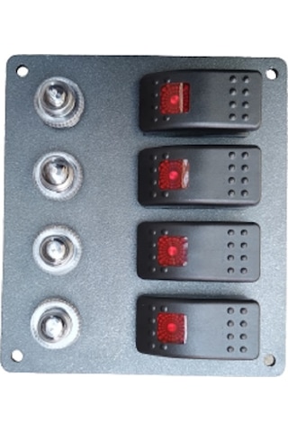Tekne Ve Karavan Otomatik Sigorta Paneli. 4'Lü