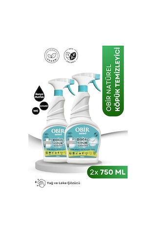 Obir Natürel Köpük Temizleyici 2'li Set 750 Ml X 2 Doğal Ve Etkili Temizlik