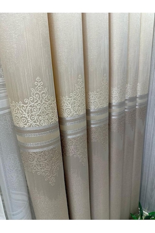 Lexroo Titus Fj632145 V-123 Krem 1/3 Sık Pileli Fon Perde Apm